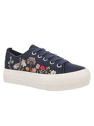 Blowfish Women's Sadie Floral Tennis Shoes in Blue (view 1)