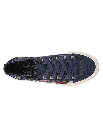 Blowfish Women's Sadie Floral Tennis Shoes in Blue (view 2)