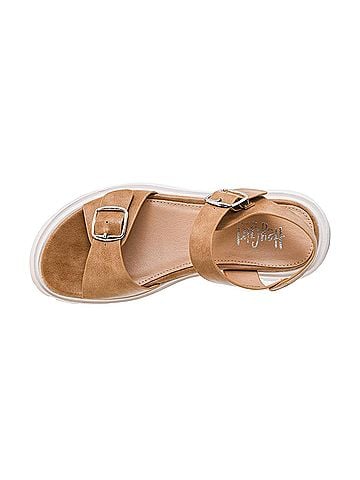 Corkys Women's Thats Just Me Buckle Strap Sandal in Caramel (view 2)