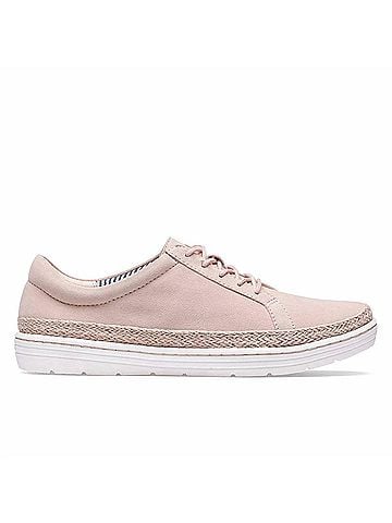 Clarks Women's Marie Mist Sneaker in Blush Suede (view 1)