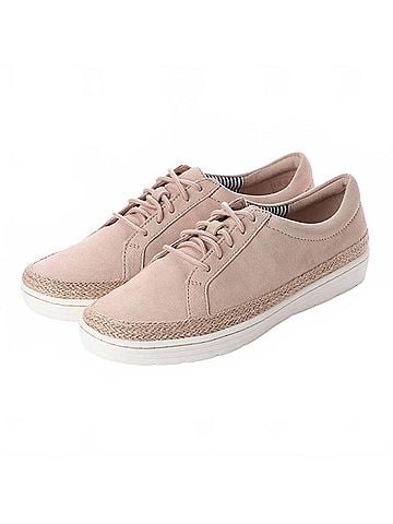Clarks Women's Marie Mist Sneaker in Blush Suede (view 2)