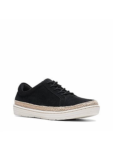 Clarks Women's Marie Mist Sneaker in Black (view 2)