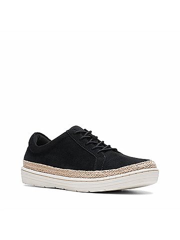 Clarks Women's Marie Mist Sneaker in Black (view 2)
