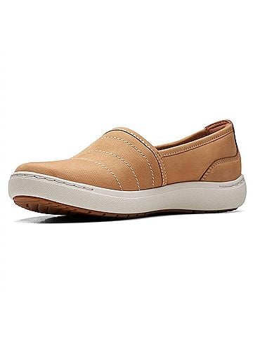 Clarks Women's Nalle Violet Loafer in Camel Leather (view 2)
