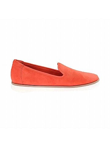 Clarks Women's Serena Brynn Flats in Bright Orange Suede (view 1)