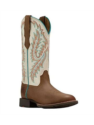 Ariat Women's Round Up Boots in Brown (view 1)