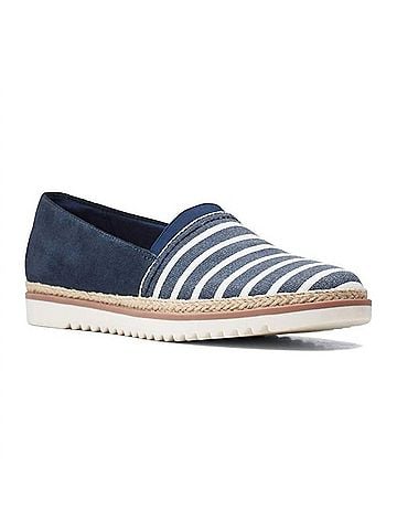 Clarks Women's Serena Paige Slip-On Shoes in Navy (view 1)