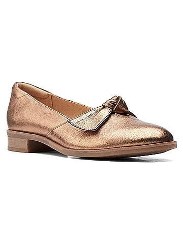 Clarks Women's Trish Wave Loafer in Metallic (view 1)