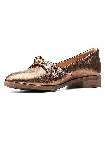 Clarks Women's Trish Wave Loafer in Metallic (view 2)