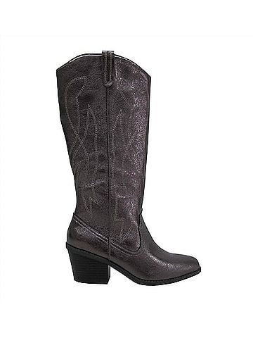 Jellypop Women's Festival Western Tall Boots in Gunmetal (view 1)