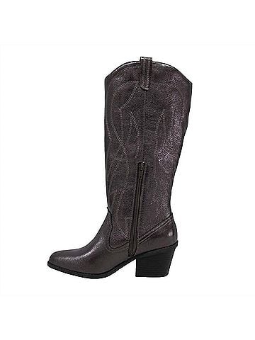 Jellypop Women's Festival Western Tall Boots in Gunmetal (view 2)