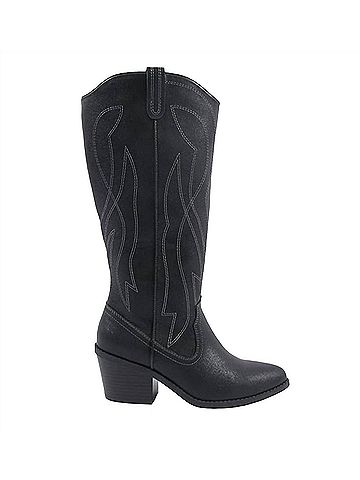 Jellypop Women's Festival Western Tall Boots in Black Metallic (view 2)