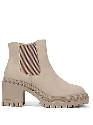 Jellypop Women's Fiona Ankle Boots in Bone Distress (view 1)