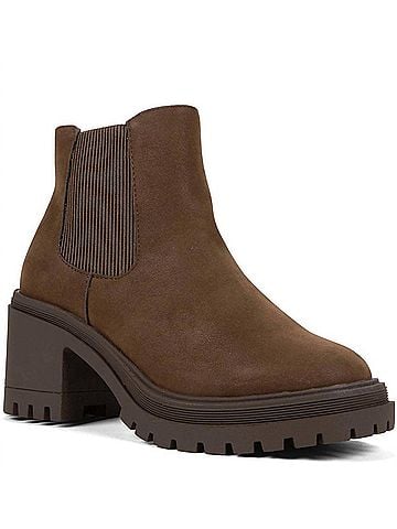 Jellypop Women's Fiona Ankle Boots in Dark Brown (view 2)