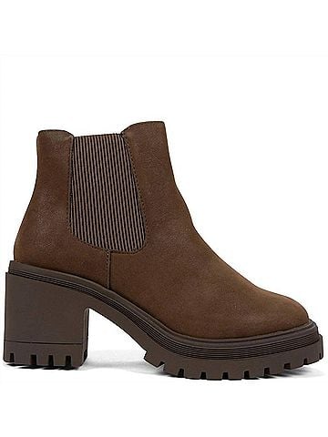 Jellypop Women's Fiona Ankle Boots in Dark Brown (view 1)