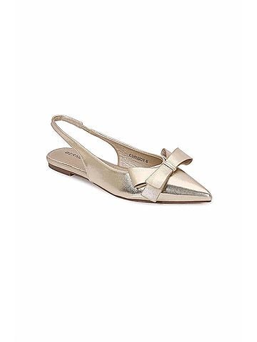 Berness Women's Cinnamon Slingback Flats in Gold (view 1)