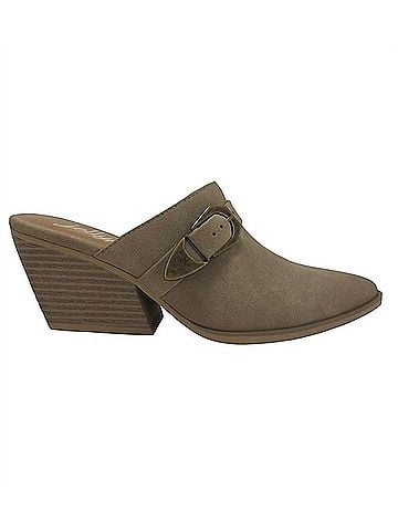 Jellypop Women's Lockhart Heeled Mules in Taupe (view 1)