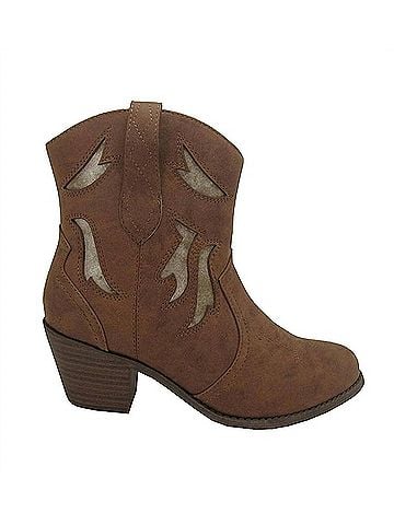 Jellypop Women's Palma Western Cowboy Boots in Tan Distressed (view 2)