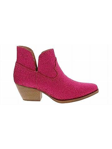 Jellypop Women's Shelby Ankle Boots in Fuchsia Glitter (view 2)