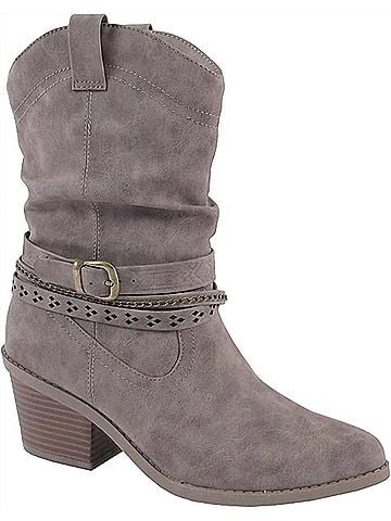 Jellypop Women's Simpson Heeled Boots in Stone Distress (view 1)