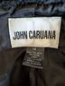 John Caruana 75% Wool 25% Nylon 100% Acetate Black Coat Size 14 - photo 3