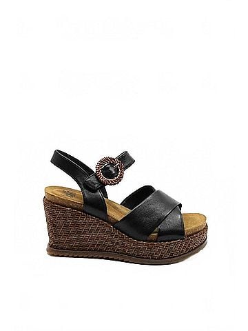 Sofft Women's Dorathy Wedge Sandal in Black (view 1)
