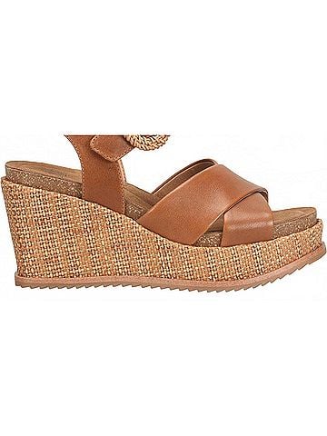 Sofft Women's Dorathy Wedge Sandals in Dark Brown (view 1)