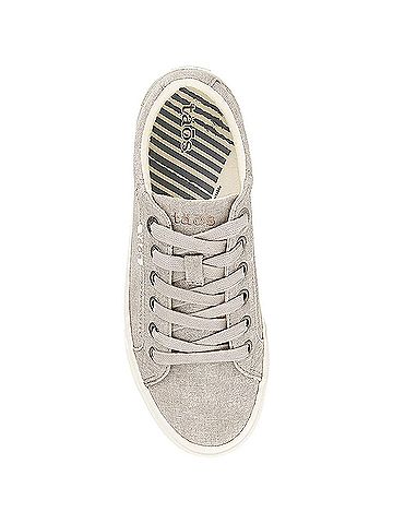 Taos Women's Plim Soul Sneaker in Grey Wash Canvas (view 2)