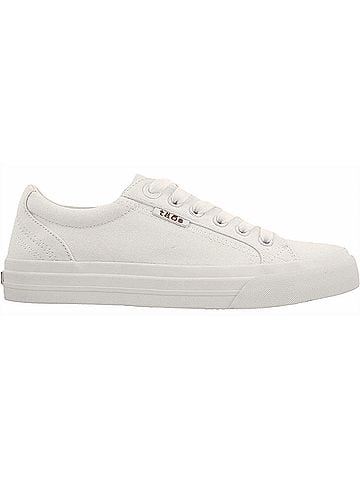 Taos Women's Plim Soul Sneaker in White Canvas (view 1)