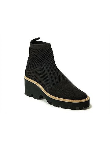 VANELi Women's Marina Boots in Black Stretch Knit (view 1)