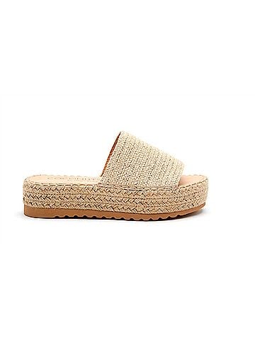 Matisse Women's Del Mar Platform Sandals in Natural Rafia (view 1)