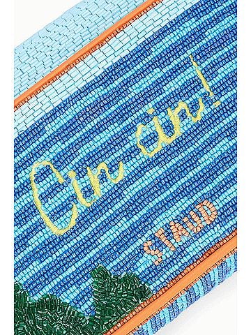 STAUD Women's Tommy Beaded Bag in Sunset Spritz (view 2)