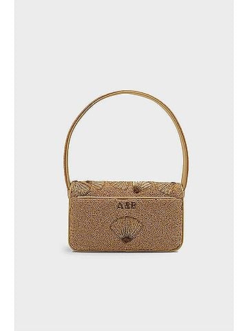 America & Beyond Women's Shell Artisan Shoulder Bag in Gold (view 2)