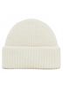 Closed White Knitted Hat in Ecru One size - photo 1