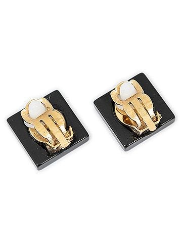 Chanel Square CC Star Clip On Earrings (view 2)