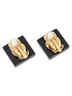 Chanel Black Square CC Star Clip On Earrings One size - photo 2