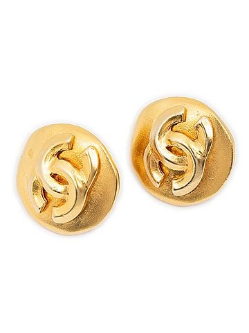 Chanel Small CC Round Clip On Earrings (view 1)