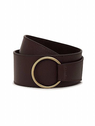 Sanctuary Women's Leather Link Belt in Rich Soil (view 1)