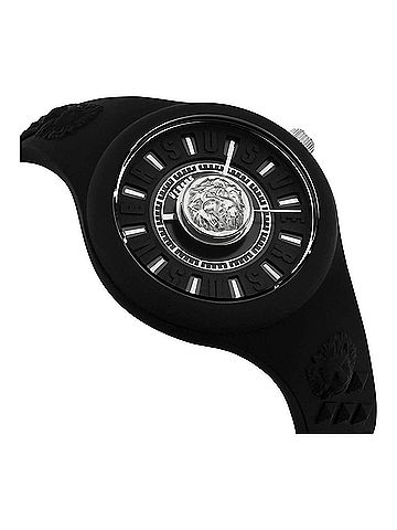 Versus Versace Women's Fire Island Lion Strap Watch in Black (view 2)