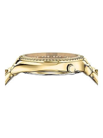 Versus Versace Women's Tortona Crystal Bracelet Watch in Gold (view 2)
