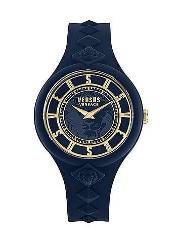 Versus Versace Women's Fire Island Studs Strap Watch in Blue (view 1)