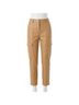 Commando Solid Brown Faux Leather 7/8 Cargo Trouser in Camel Size M - photo 1