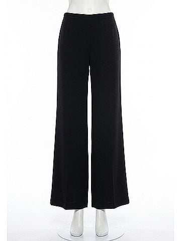 Trina Turk Tavia Georgette Wide Leg Pant in Black (view 1)