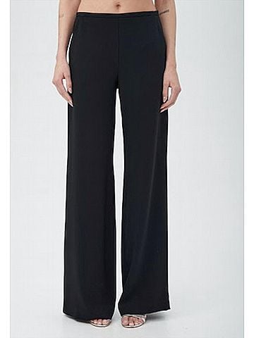 Trina Turk Tavia Georgette Wide Leg Pant in Black (view 2)