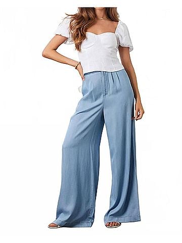 Bishop + Young Marabella Wide Leg Pant in Tencel (view 2)