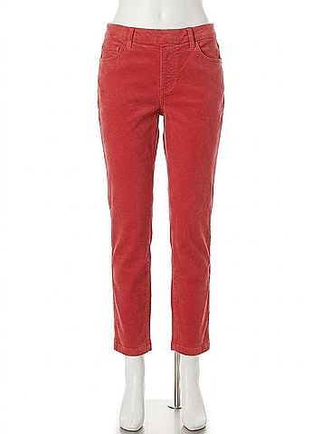 Tribal Women's Corduroy Pants in Chili Red (view 1)