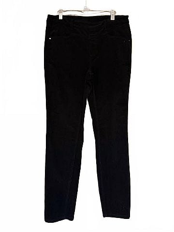 Tribal Women's Stretch Color Denim Pants in Black (view 2)