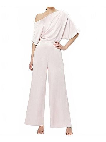 Elliatt Matria Wide Leg Jumpsuit in Pink (view 2)
