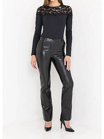 Generation Love Lynette Vegan Leather Pants in Black (view 2)