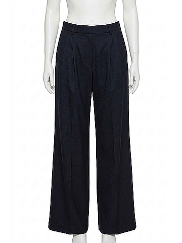 Nili Lotan Flavia Pleated Pant in Black (view 1)